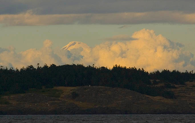 Mount Baker in the clouds