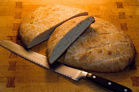 Boat baked bread